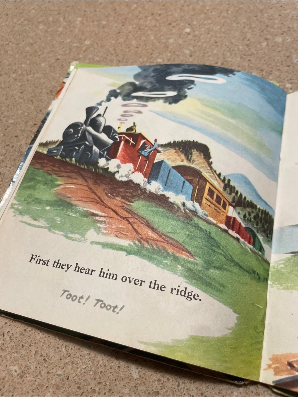 Train Coming! Kids Puzzle Book - Red & Black Locomotive